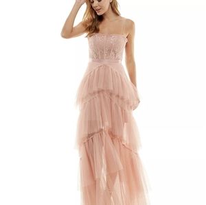 Rose Color Prom dress